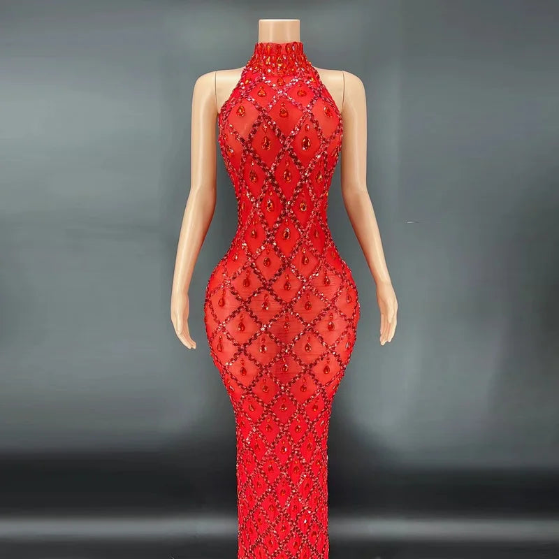 Luxurious Rhinestone Dress