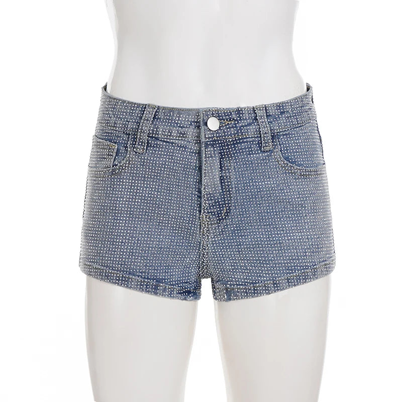 Sparkle Glam Rhinestone Shorts