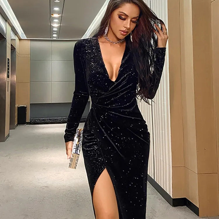 Luxury Long Sleeve Dress