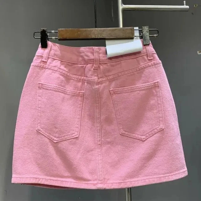 Pink Glam Rhinestone Skirt