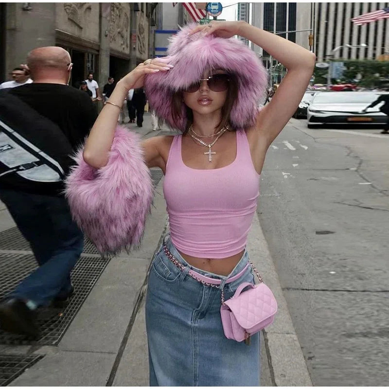 Fashionable Fur Bucket Hats