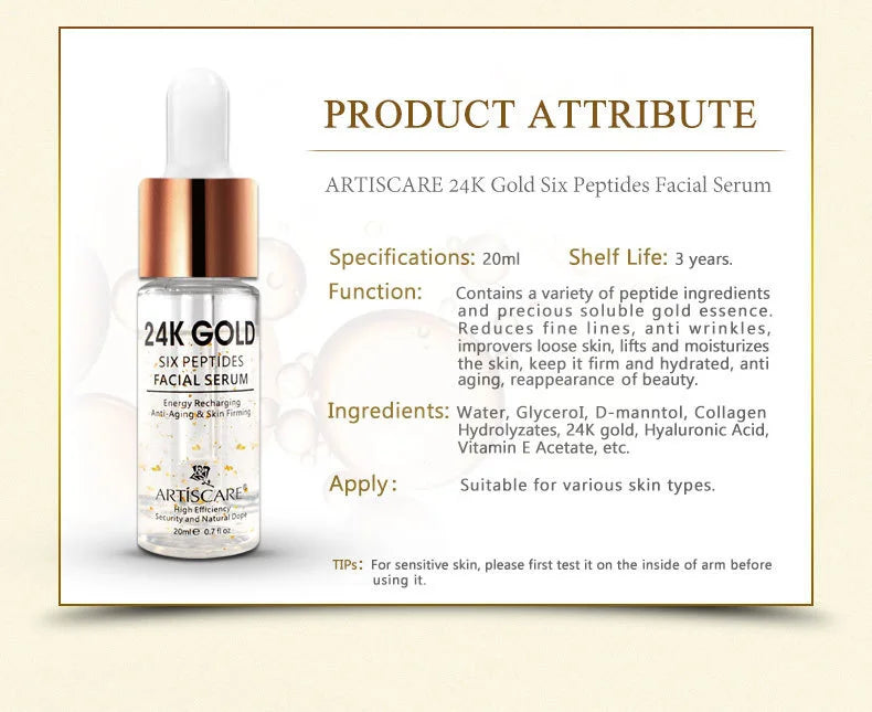 ARTISCARE 24k gold serum