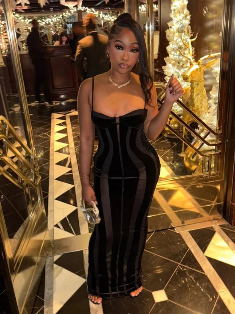 Black Velvet Dress