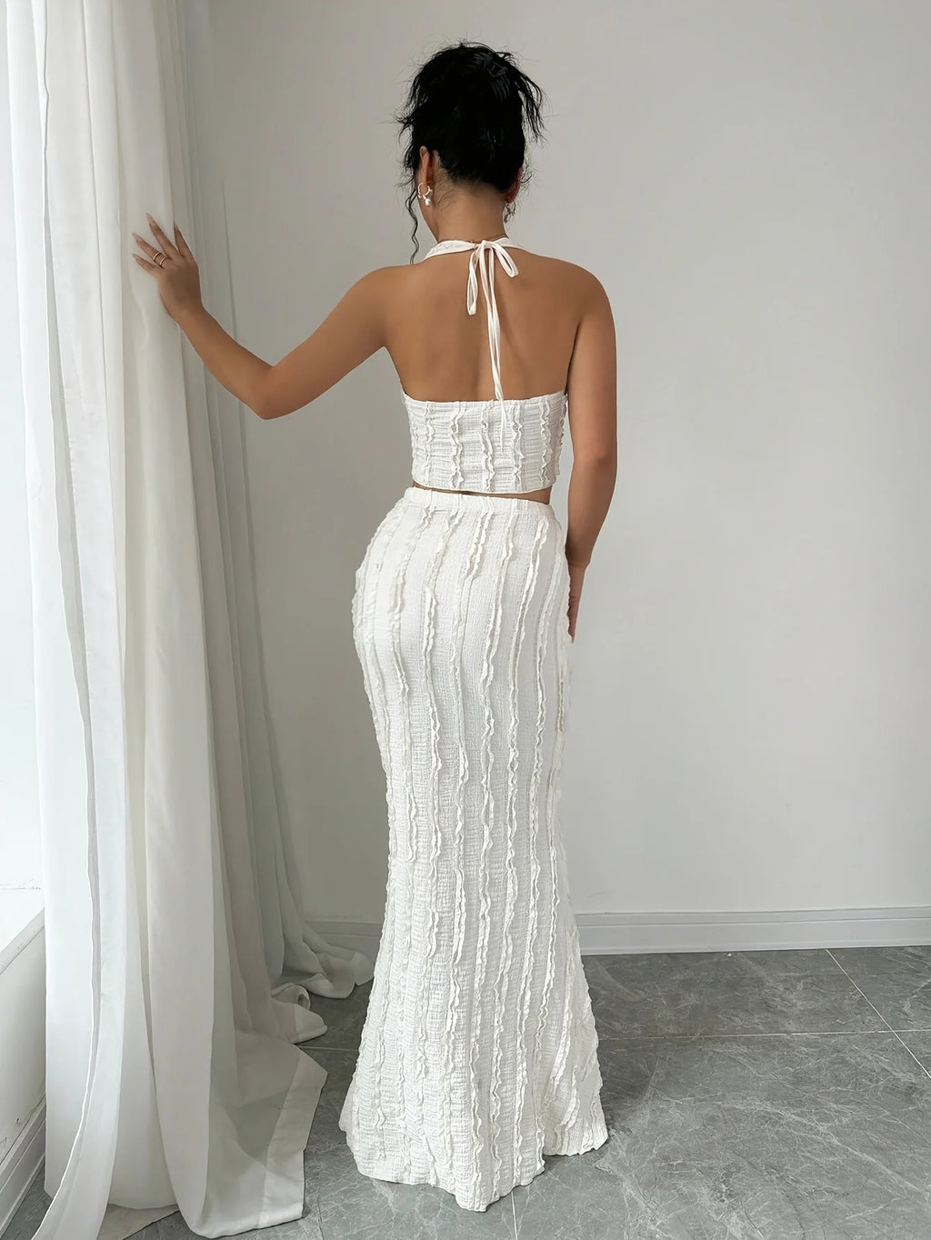Elegant Sleeveless Beach 2-Piece Set