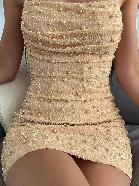 Cute Dotted Mini Dress