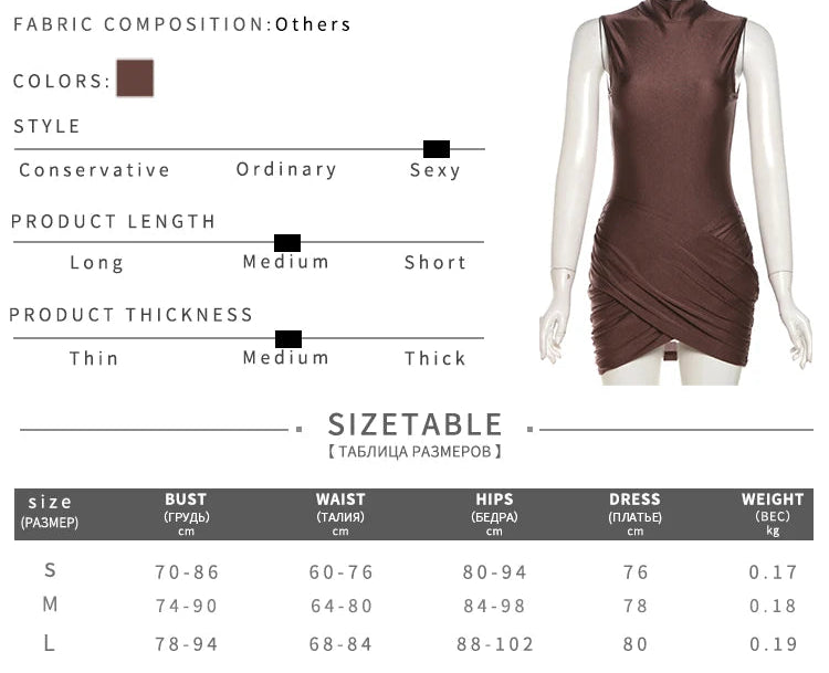 Classy Crossover Mini Dress