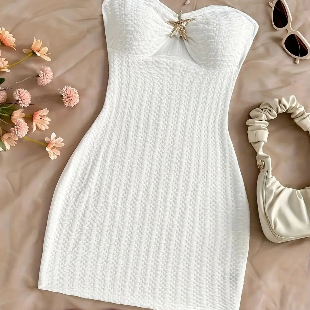 White Starfish Dress