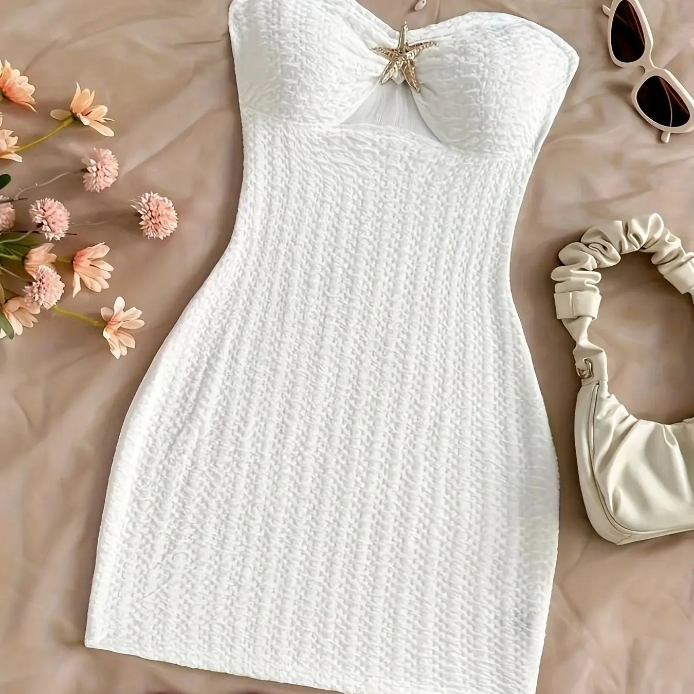 White Starfish Dress