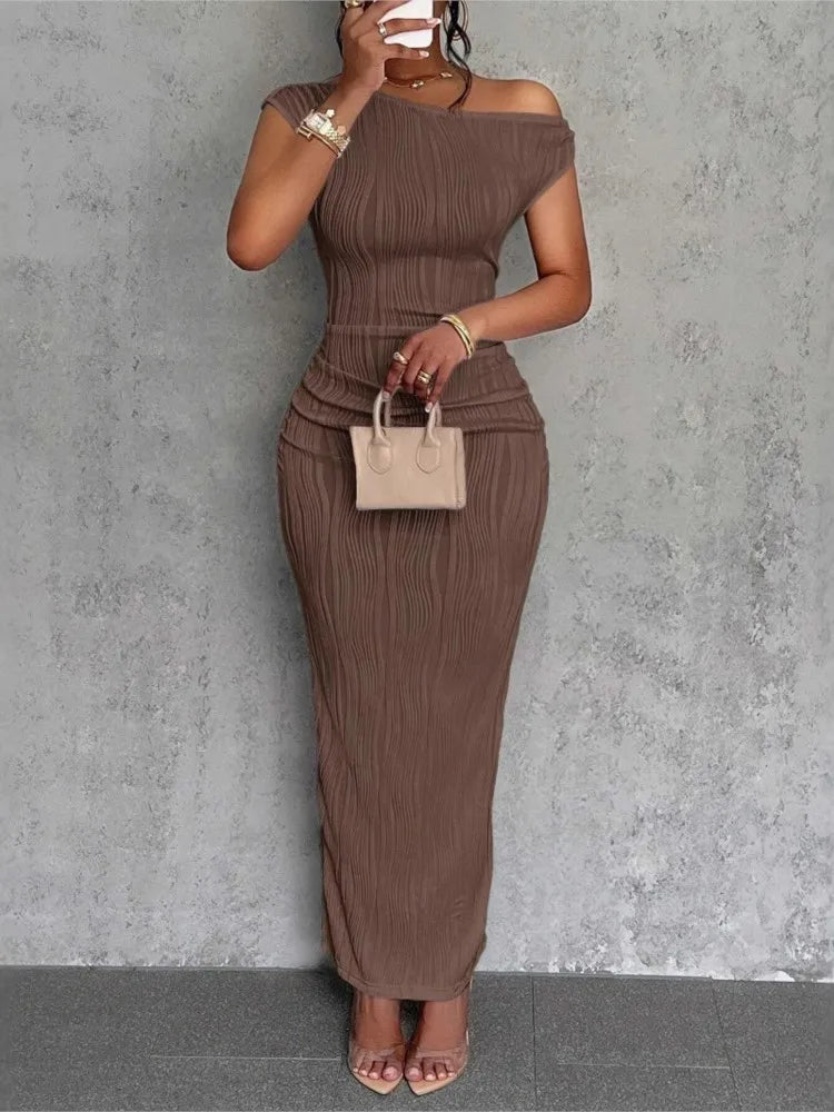 Elegant Slanted Dress