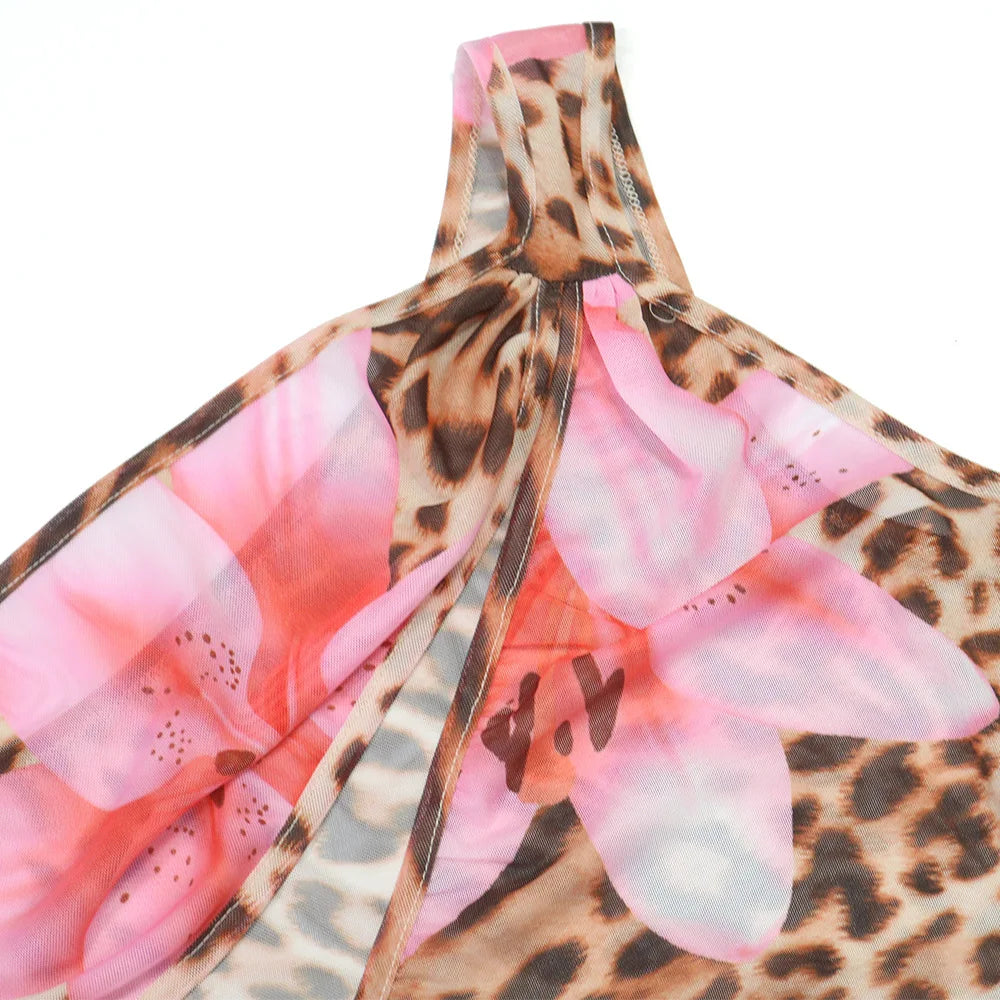 Floral Leopard Summer Dresses