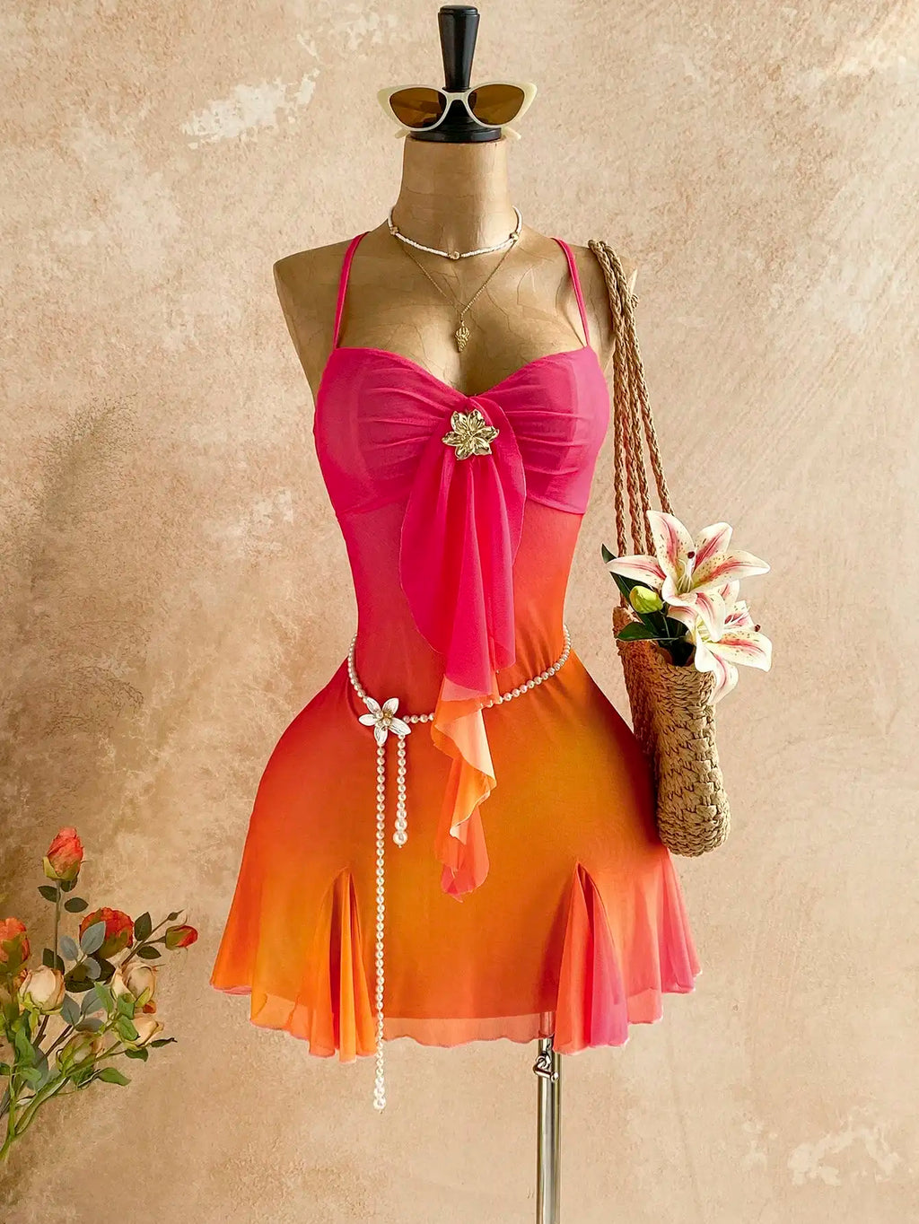 Beach Sunset Mini Dress