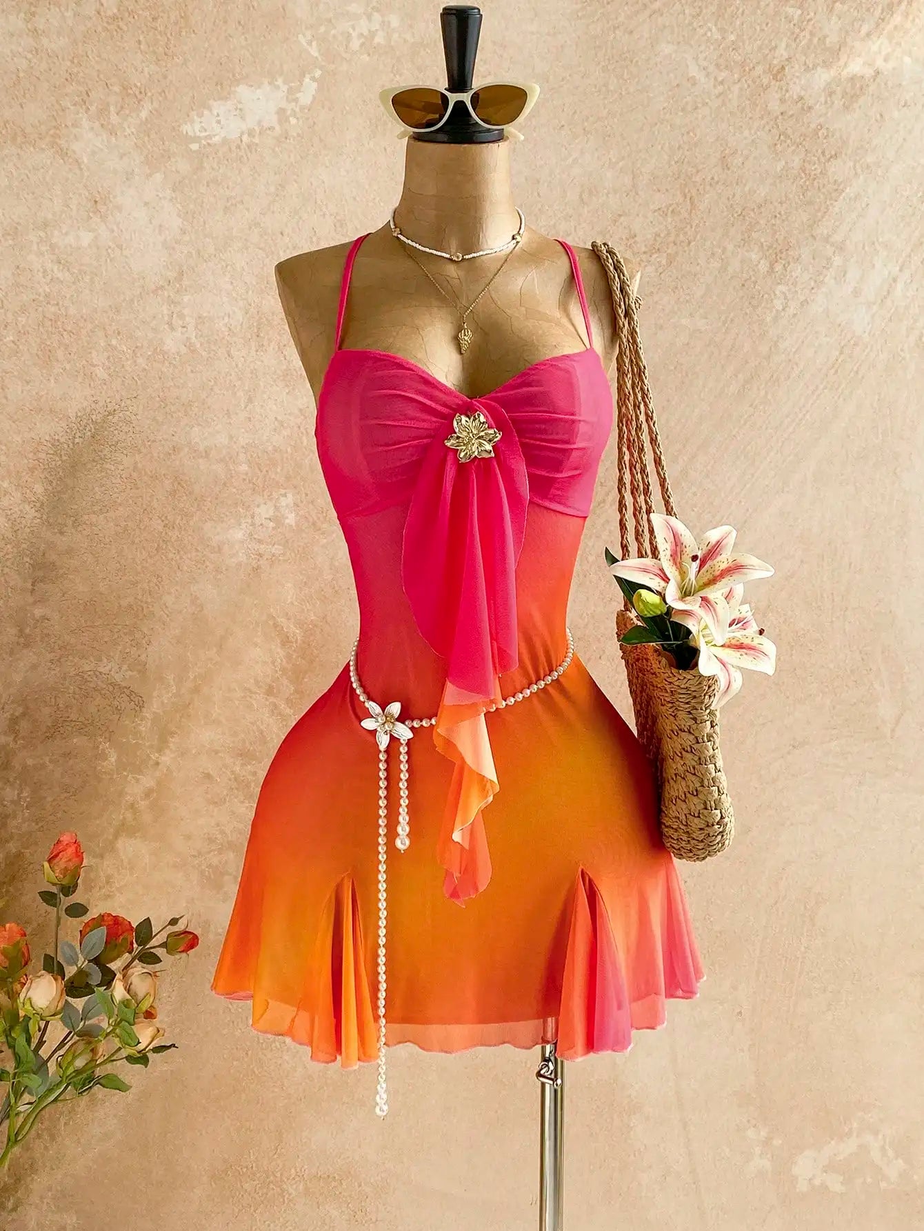 Beach Sunset Mini Dress