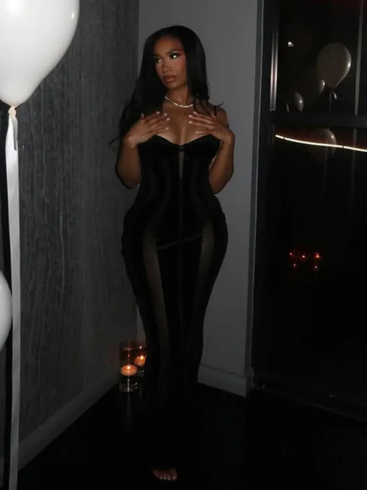 Black Velvet Dress