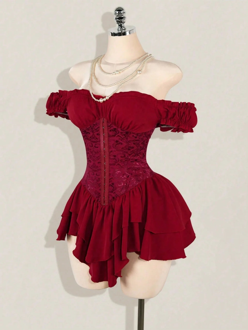 Cute Queen Style Short Dress