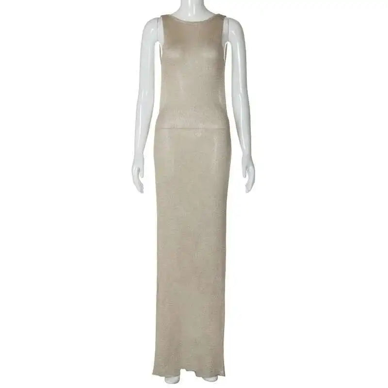 Sparkle Backless Dress
