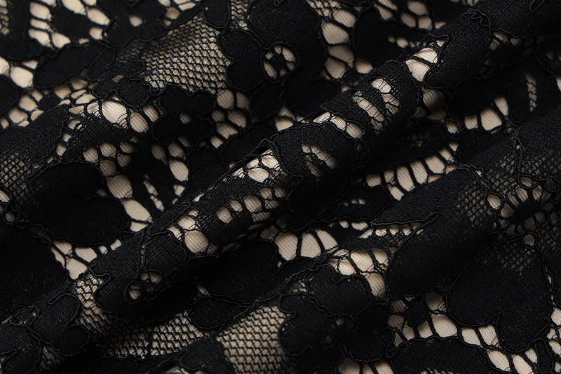 Lace Strap Mini Dress