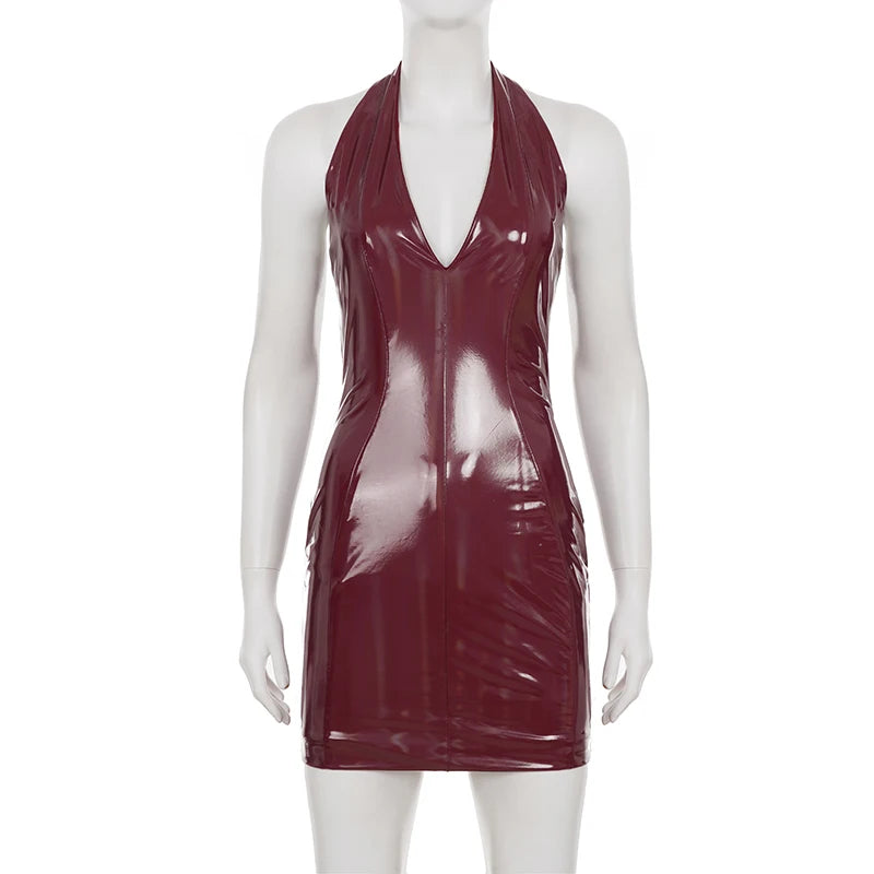 Leather Bodycon Dress