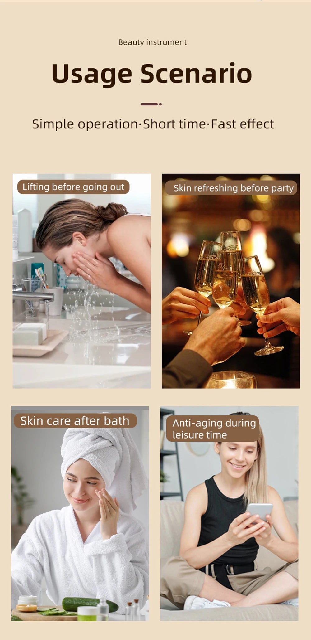 360 Rotation Roller Face Lifting Machine