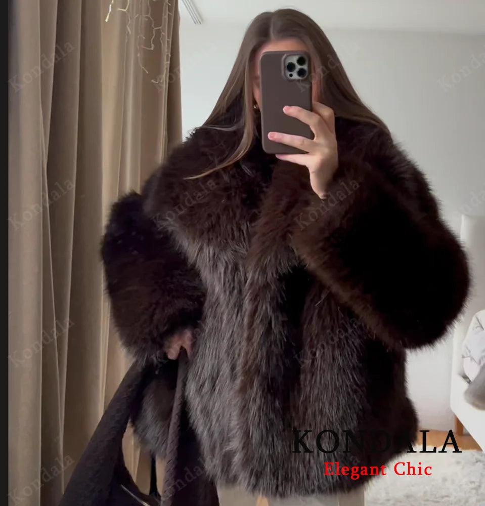 Deep Brown Fur Coat