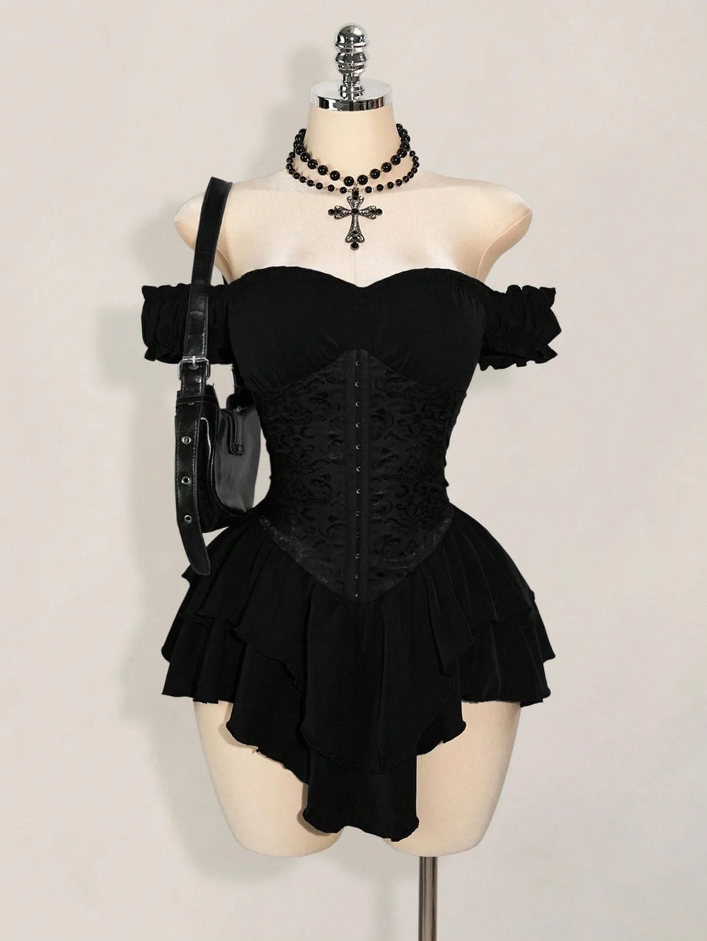 Cute Queen Style Short Dress