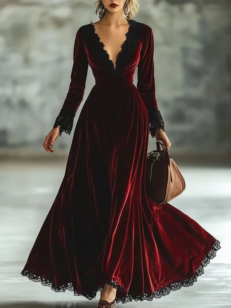 Elegant Velvet Dress