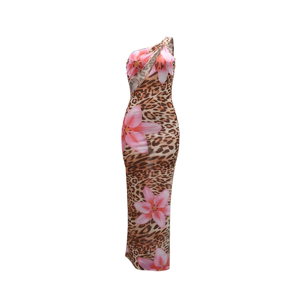 Floral Leopard Summer Dresses