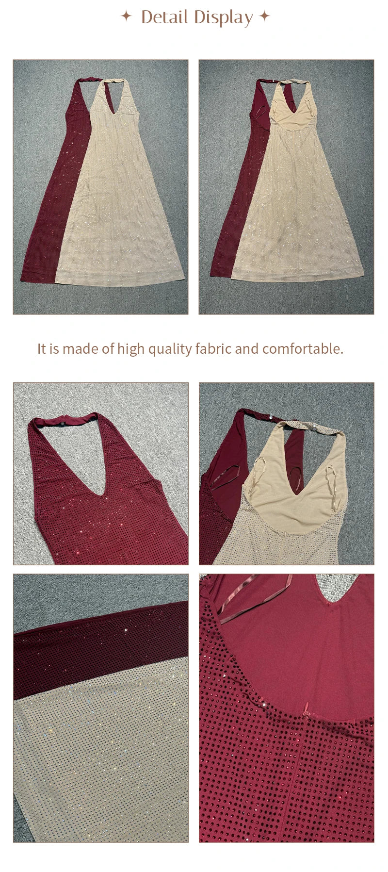 Classy Rhinestone Dress ￼