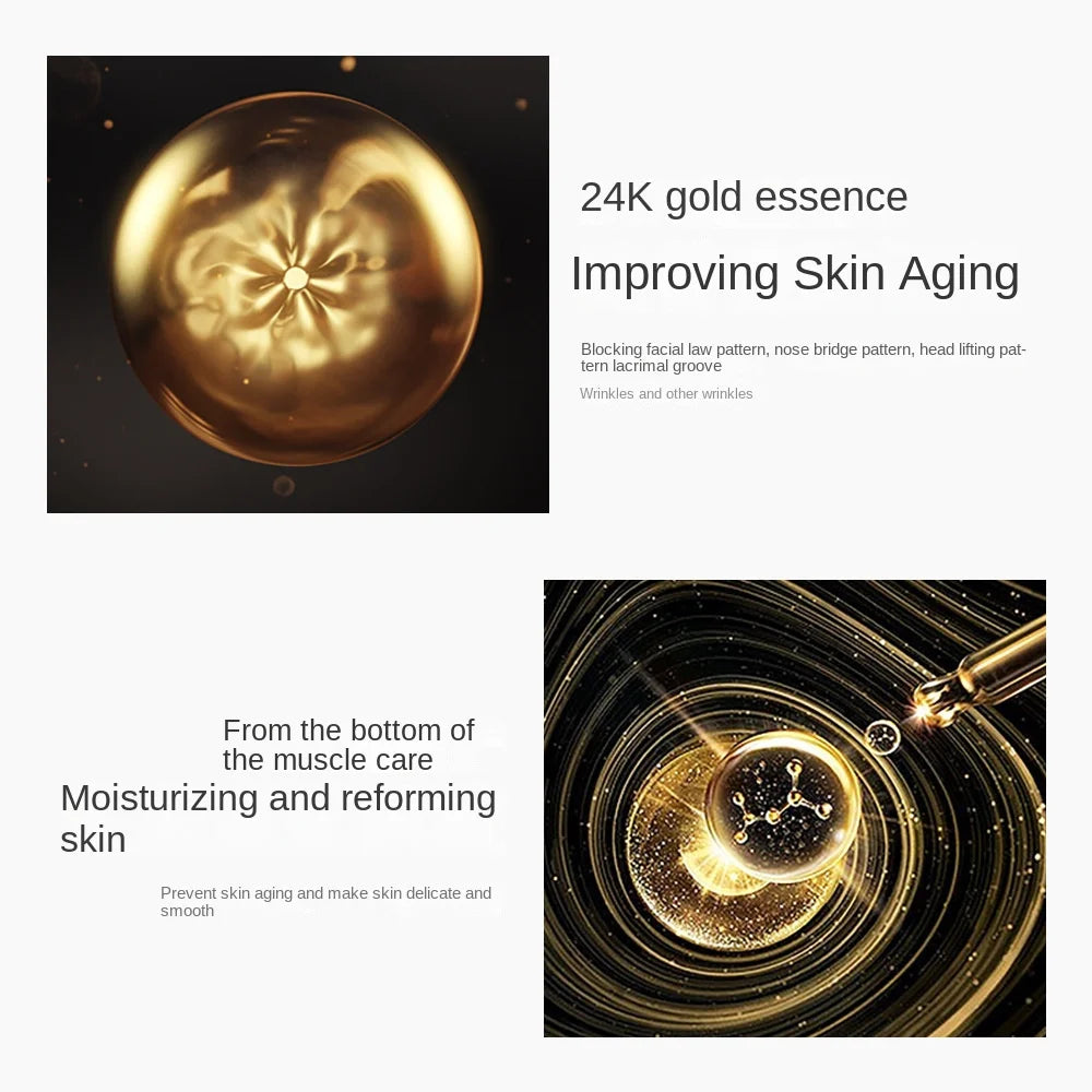 24K Gold Skin Care Sets Moisturizes