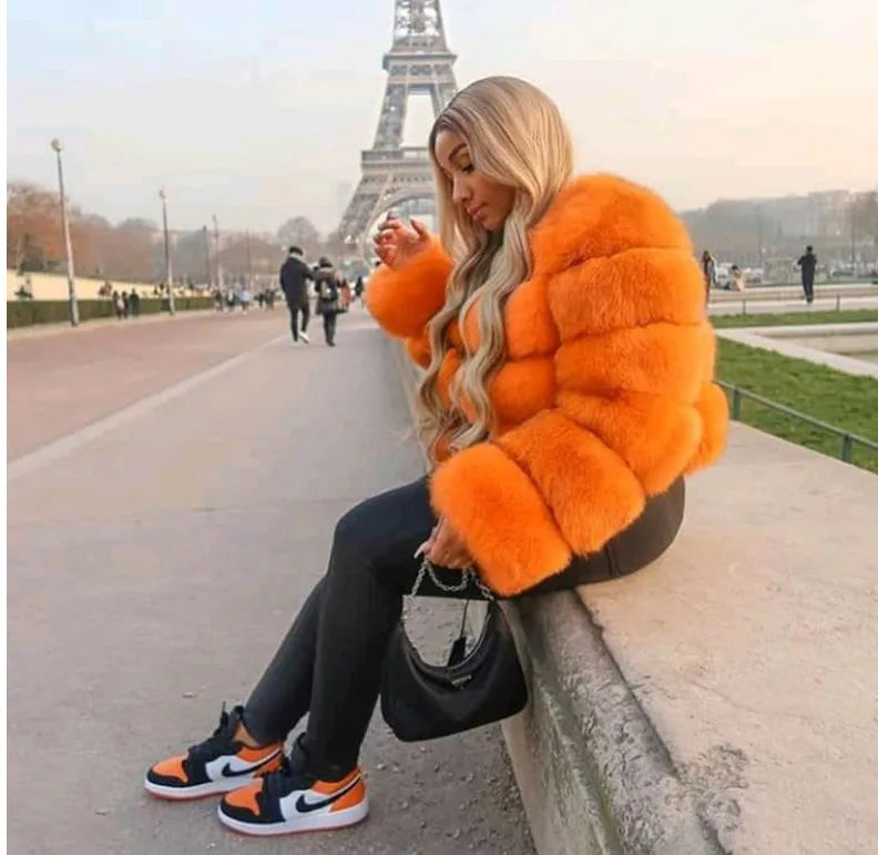 Fashionable Fur Winter Coat