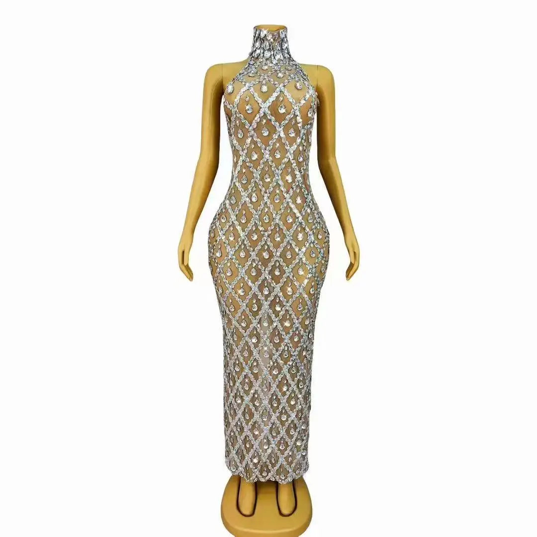 Luxurious Rhinestone Dress