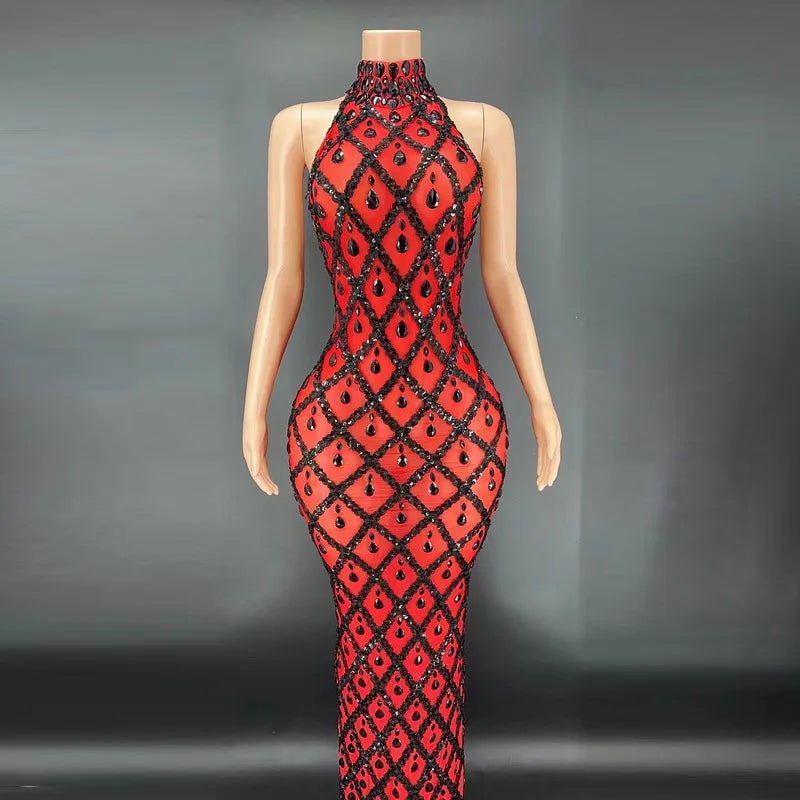 Luxurious Rhinestone Dress