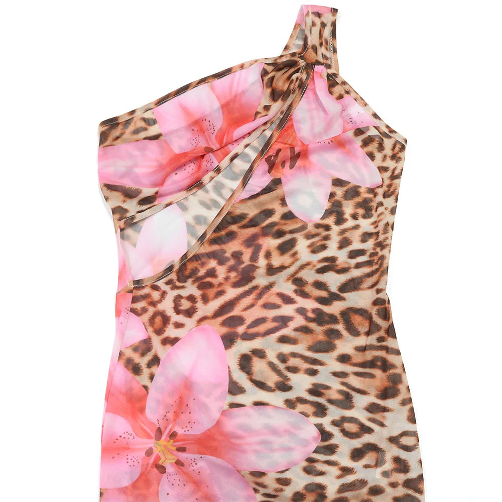 Floral Leopard Summer Dresses