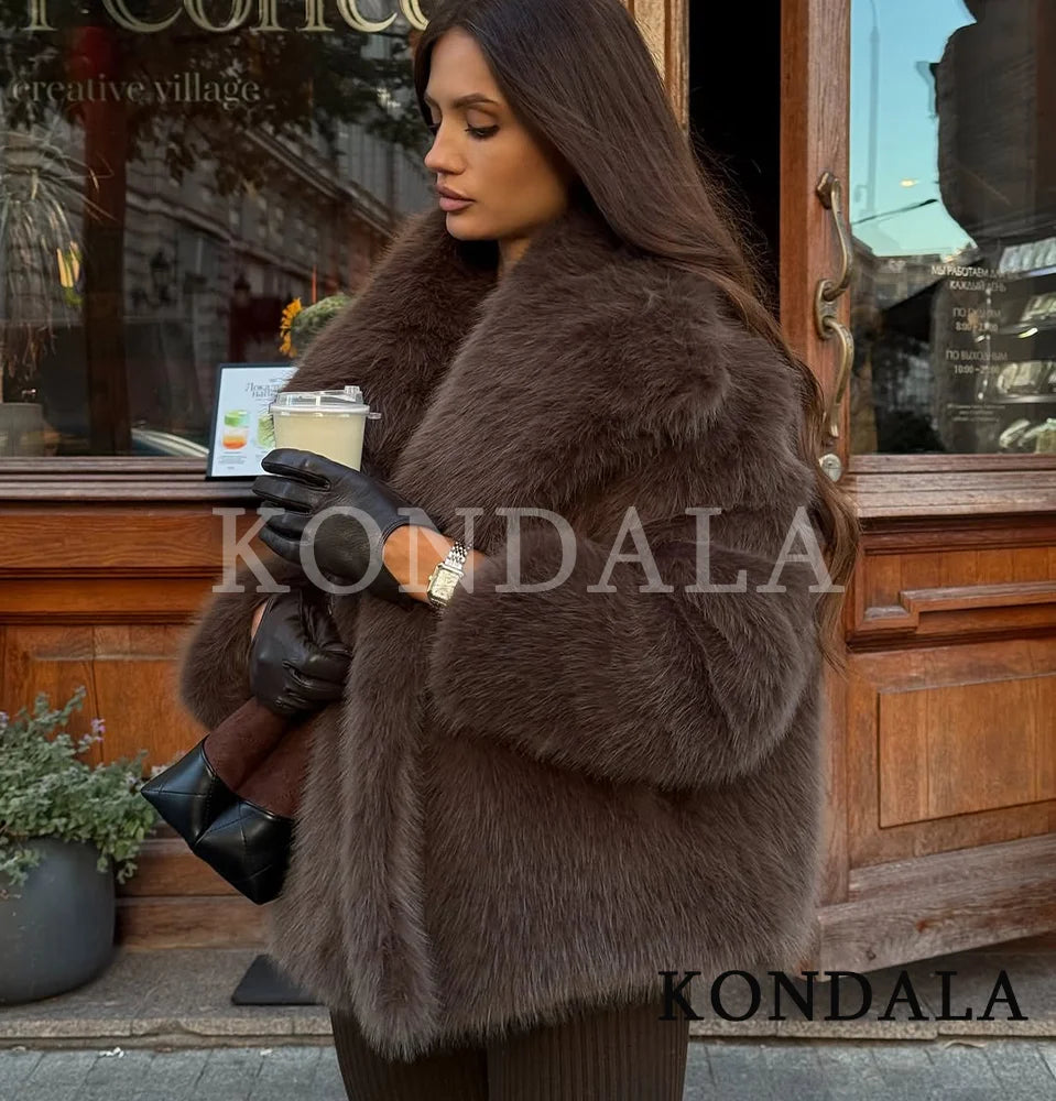 Deep Brown Fur Coat