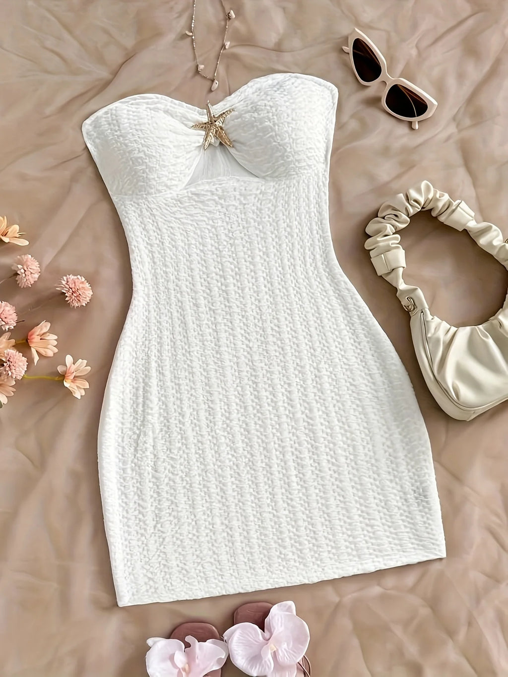 White Starfish Dress