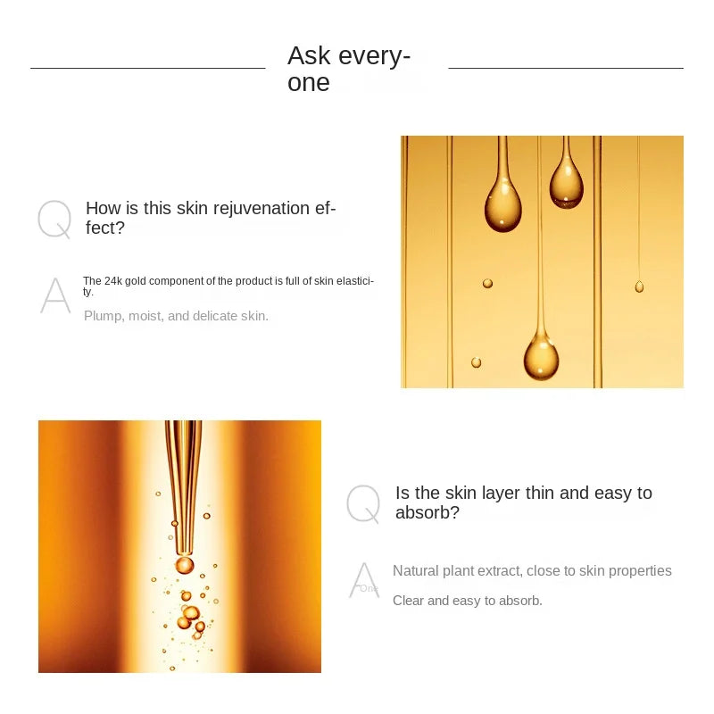 24K Gold Skin Care Sets Moisturizes