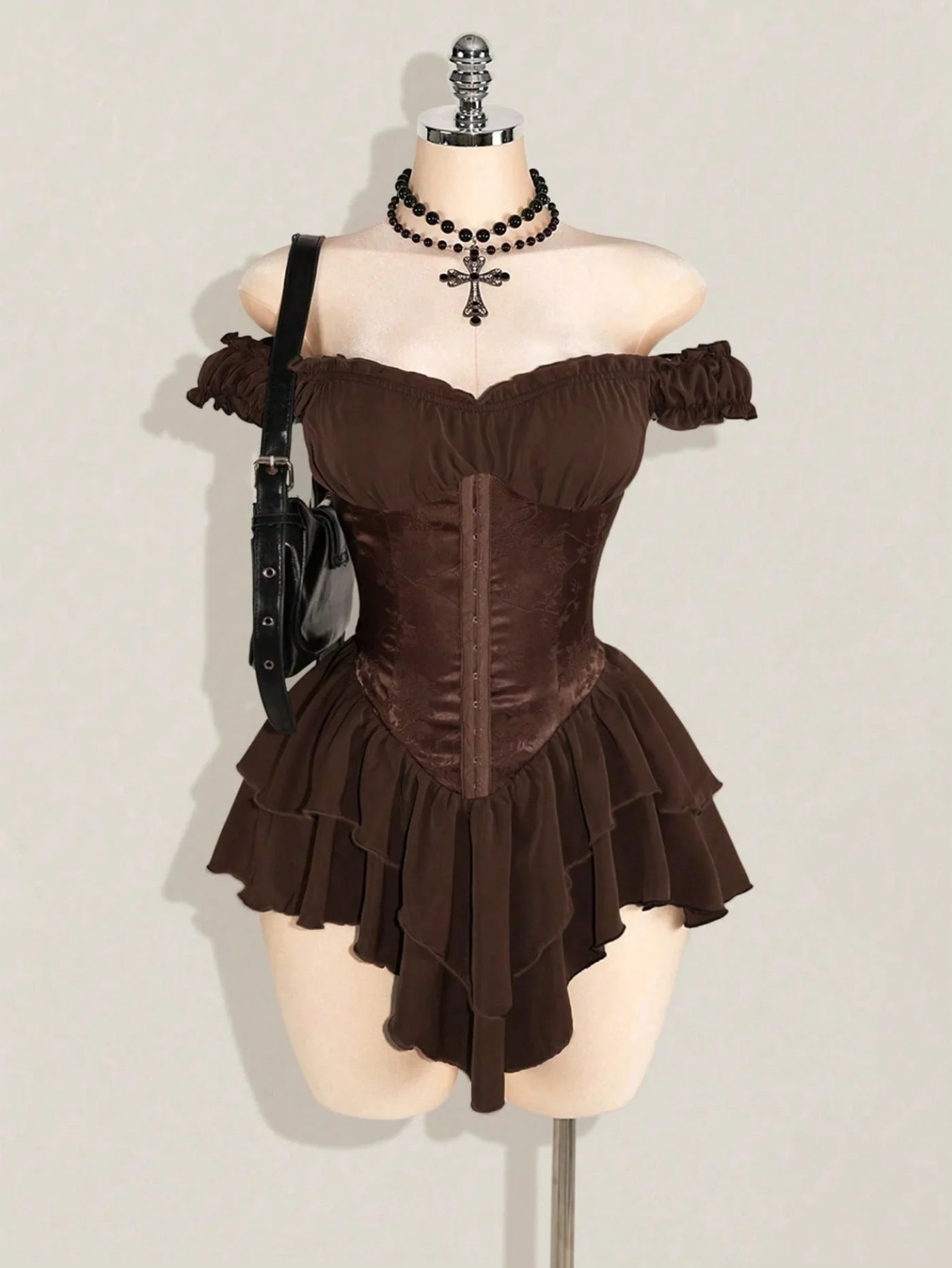 Cute Queen Style Short Dress