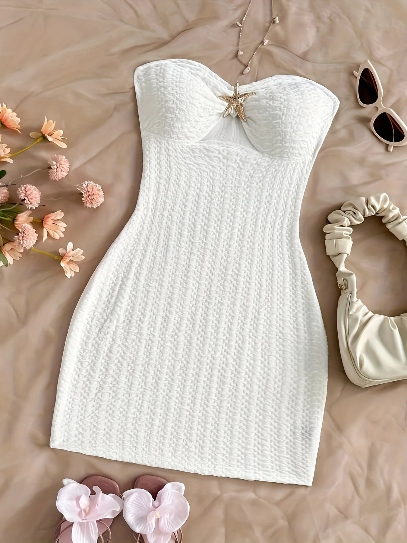 White Starfish Dress