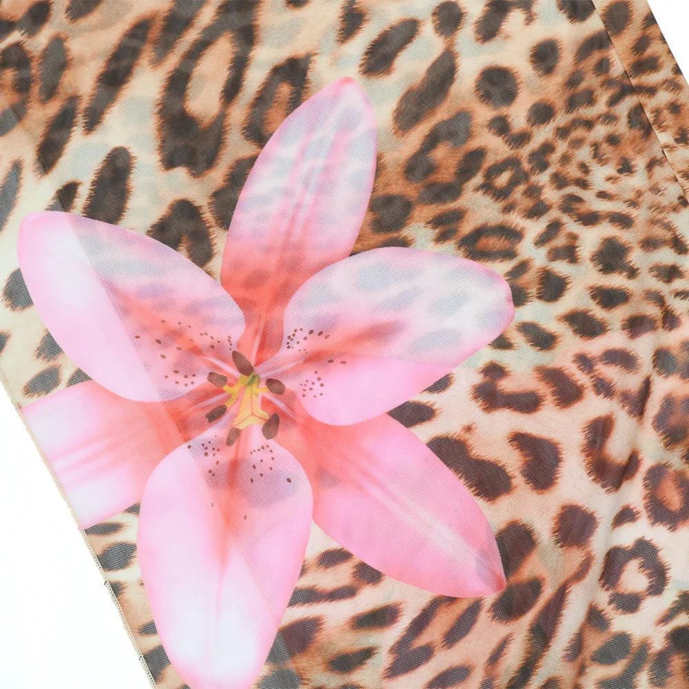 Floral Leopard Summer Dresses