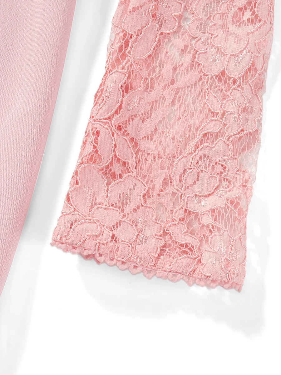Elegant Lace Mini Dress