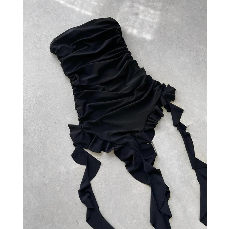 Strapless Ruffle Dress