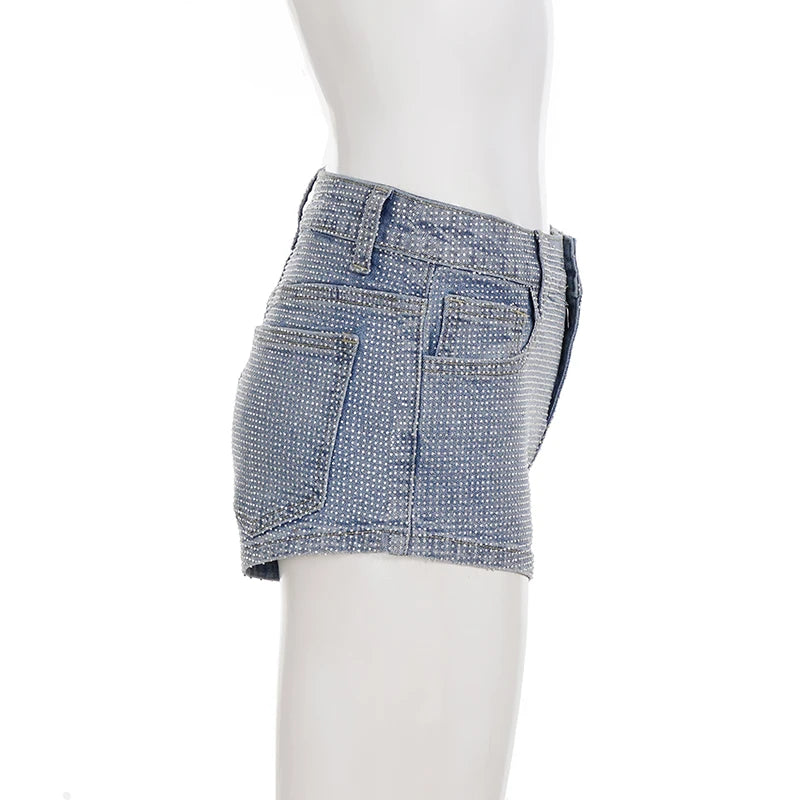 Sparkle Glam Rhinestone Shorts
