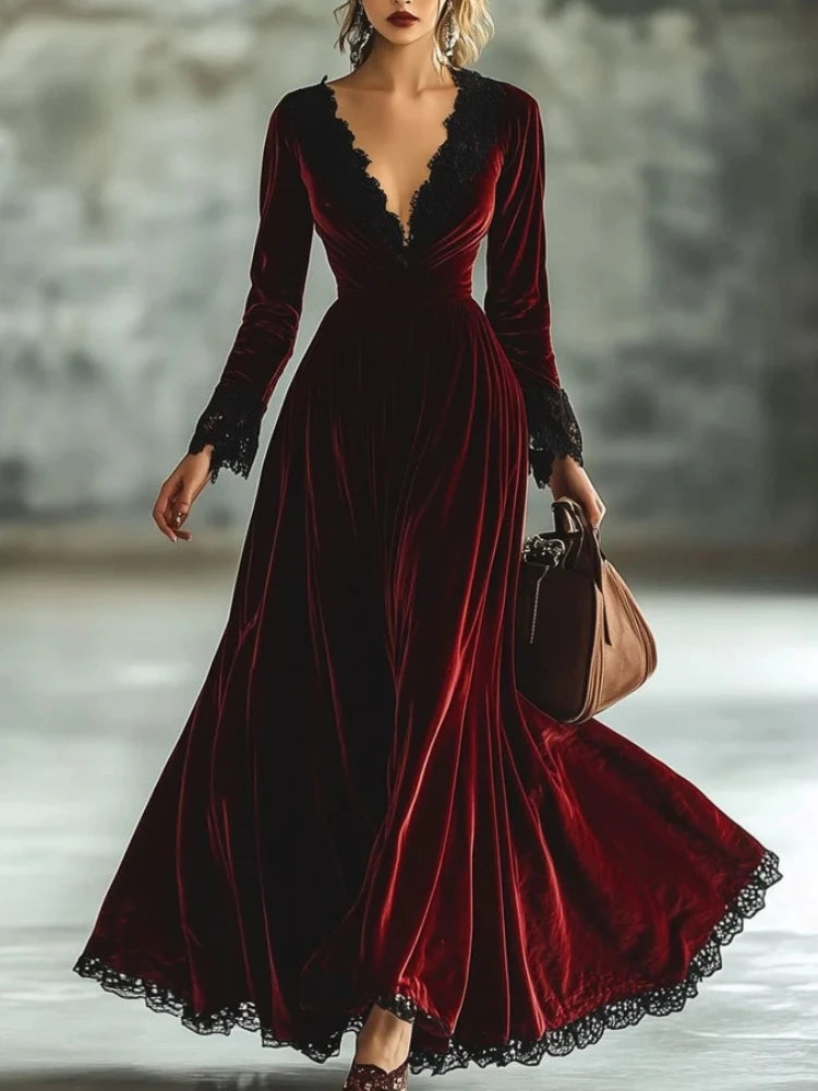 Elegant Velvet Dress