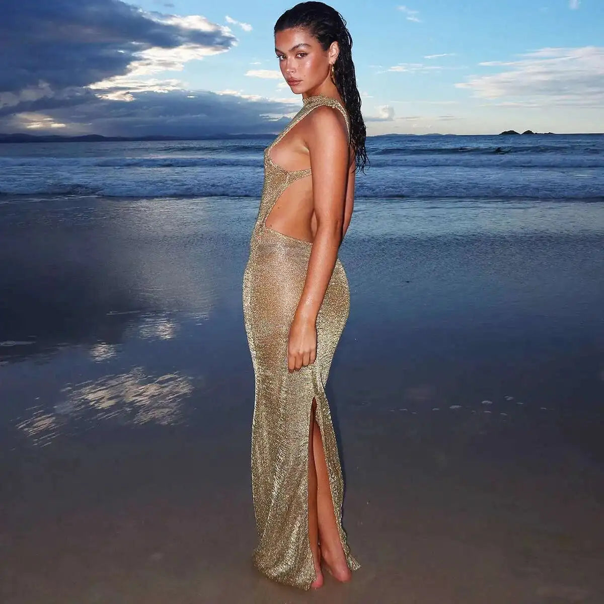 Sparkle Backless Dress