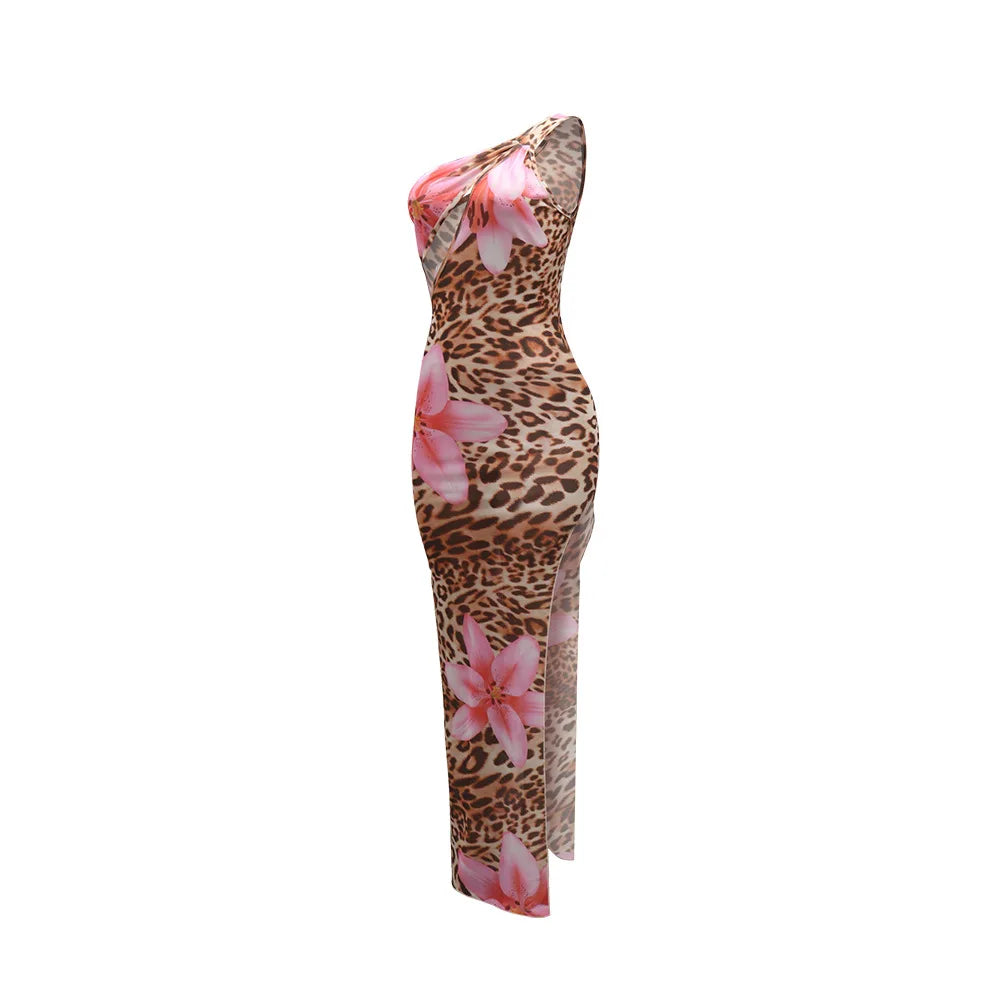 Floral Leopard Summer Dresses