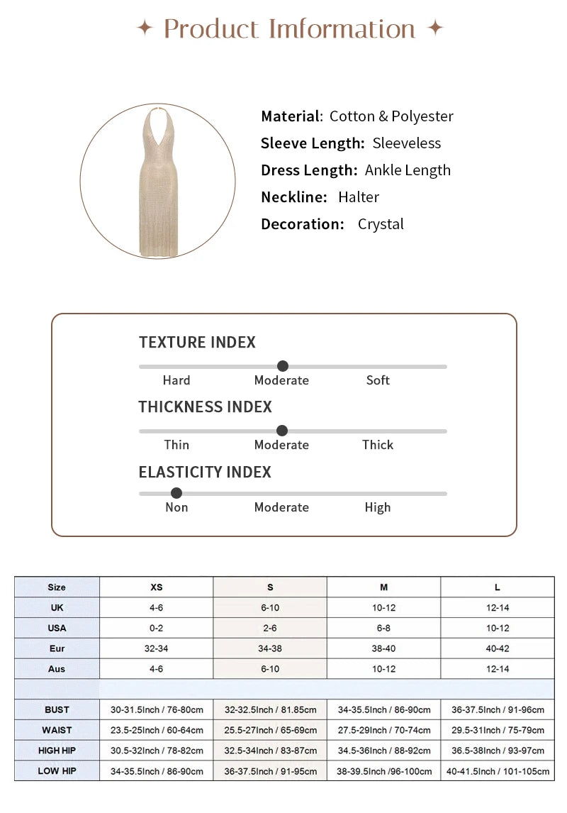 Classy Rhinestone Dress ￼