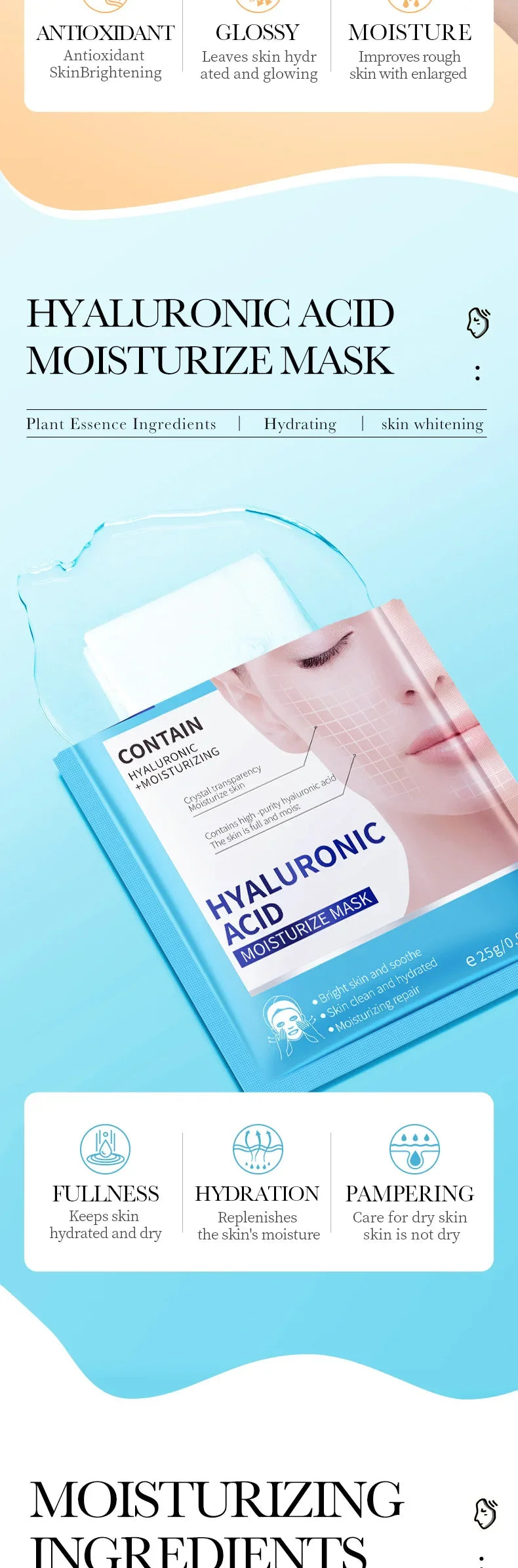 Skin Care BIOAQUA Retinol Collagen Anti Wrinkle Facial Masks