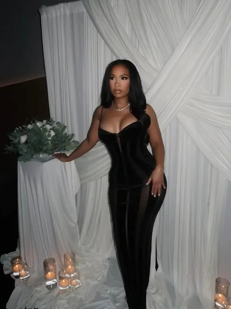Black Velvet Dress
