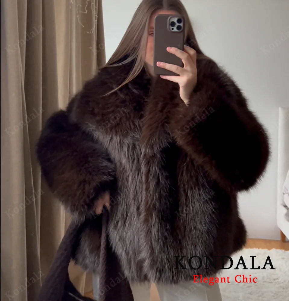 Deep Brown Fur Coat