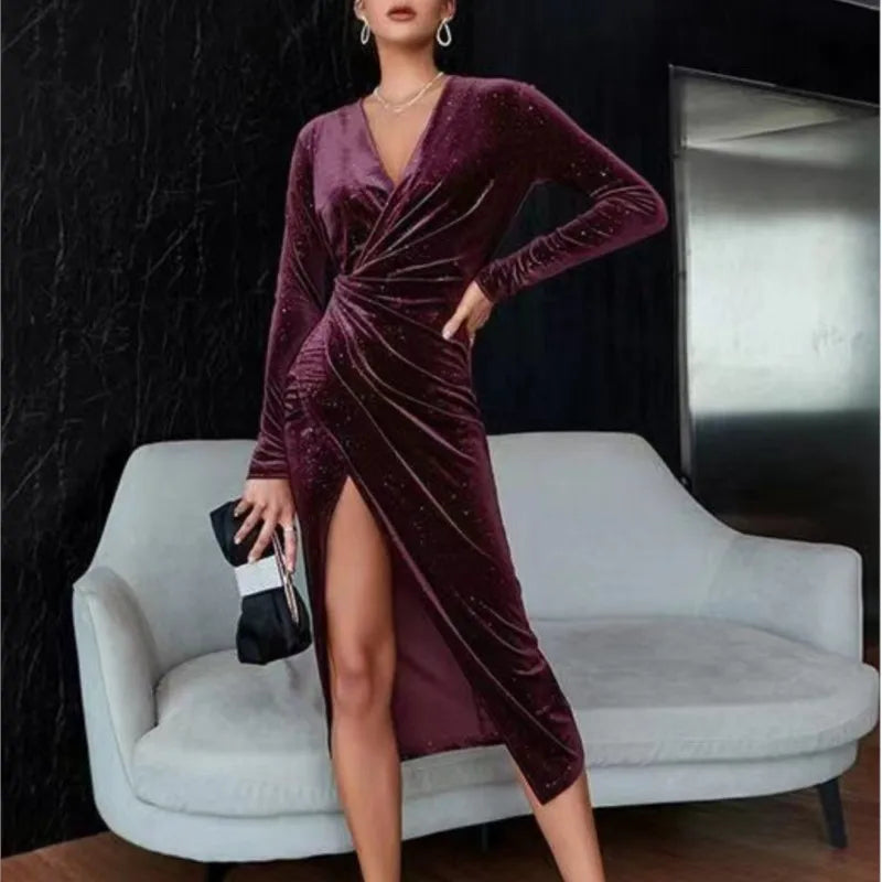 Luxury Long Sleeve Dress