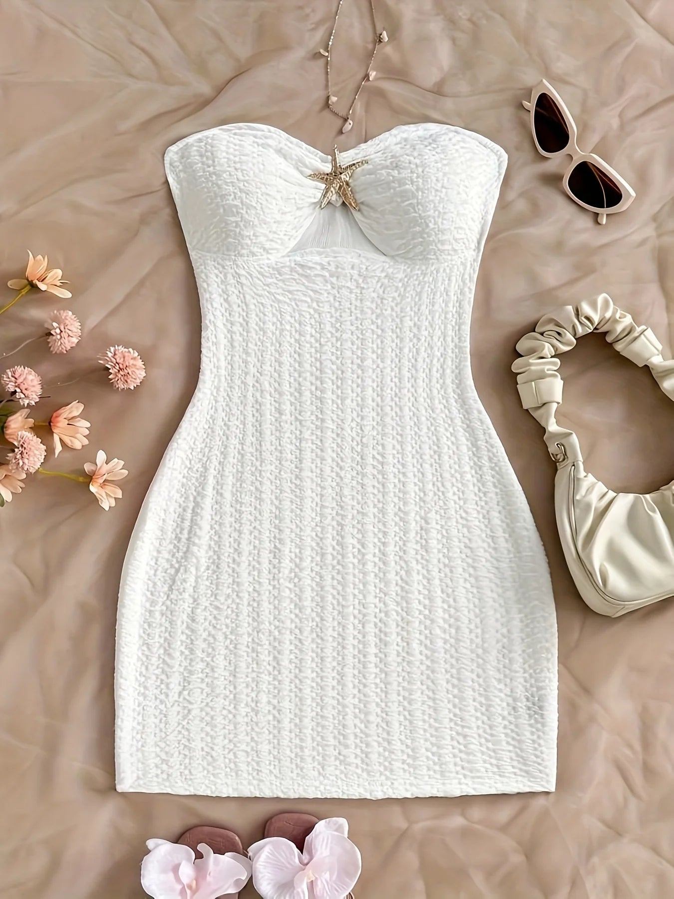 White Starfish Dress